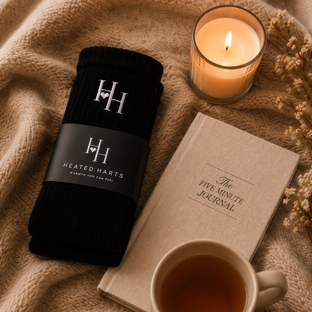 Heated Harts Black Diamond Thermal Socks (Single pair)