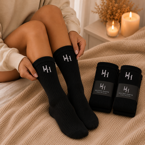 Heated Harts Black Diamond Thermal Socks (Double pair)