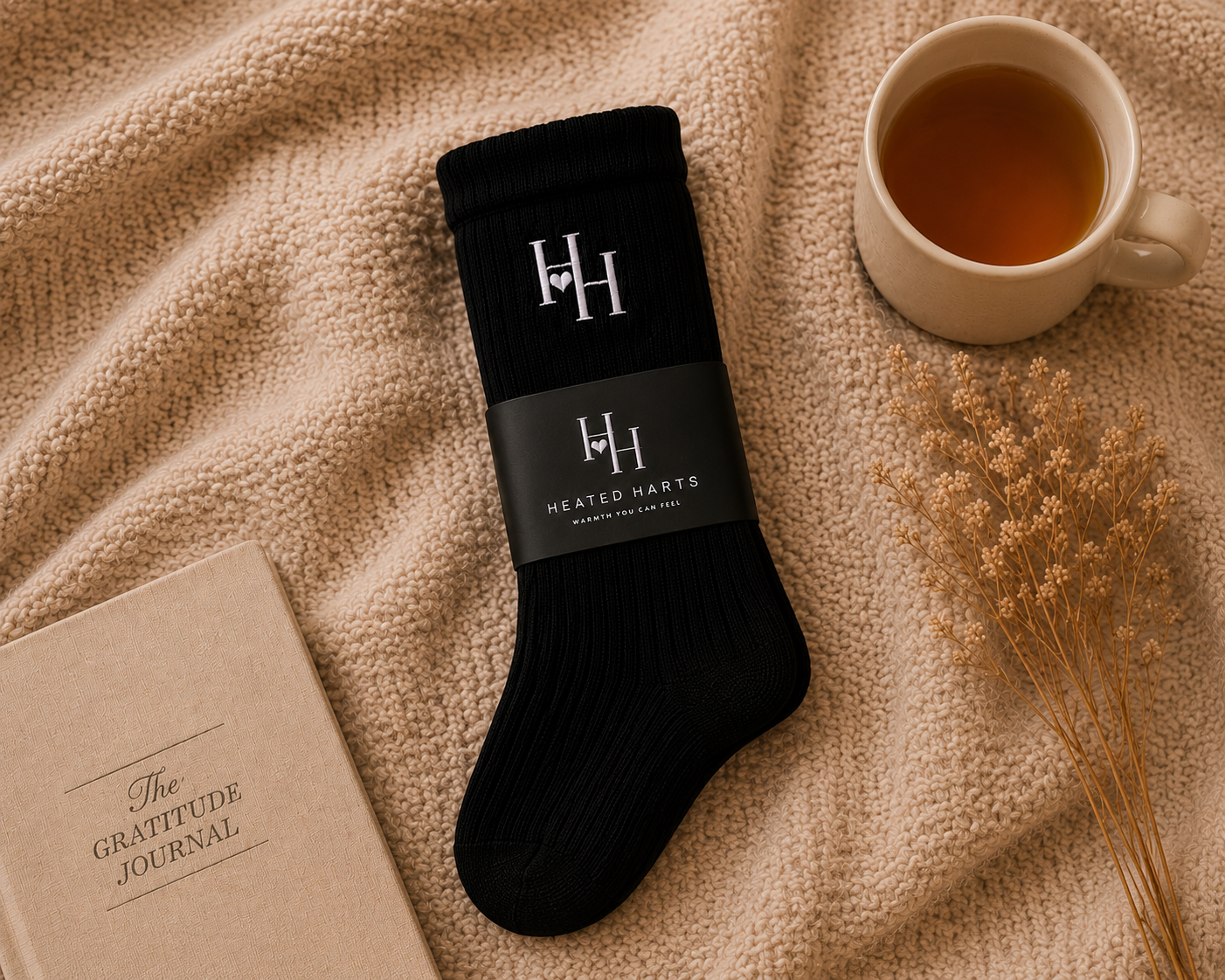 Heated Harts Black Diamond Thermal Socks (Single pair)